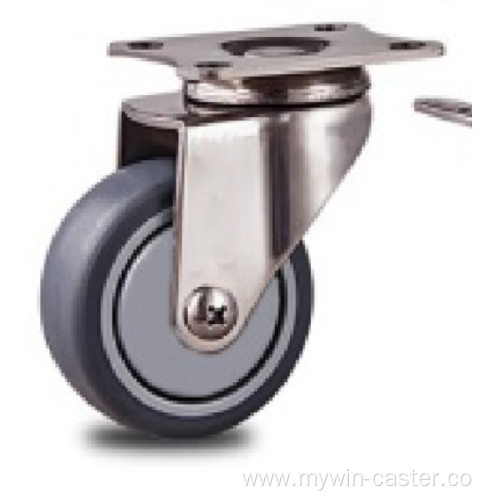 1.5 inch Stainless steel bracket PT light dutty casters without brakes